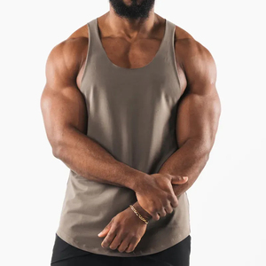 New Arrival <b>Oversized</b> Ribbed Gym TankTops Custom Singlets men's Sports tank <b>tops</b> USA Size Stretchable Men's Tanktops Custom Logo - Product Image 1