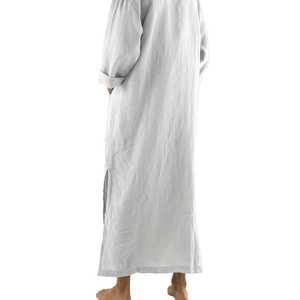 Thobe émirati de luxe, Kandura traditionnelle arabe, vêtement élégant pour homme, Jubba douce et respirante, tenue islamique moderne - Product Image 2