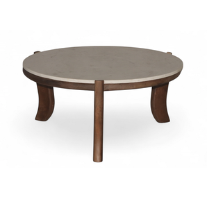 Mesas de centro redondas con acabado de mármol para hogares modernos Mezcla perfecta de simplicidad Durabilidad y funcionalidad elegante - Product Image 2