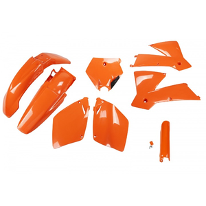 Kit di plastica pieno di 127 arancione per KTM SX 125 accessori per moto a 2003 2003 - Product Image 1