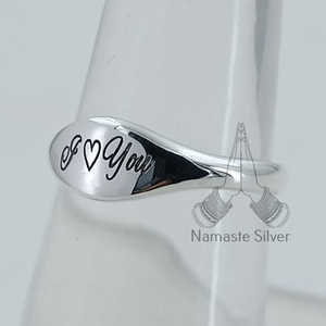 Custom Name Personalized Sterling Silver <b>Ring</b> Handmade Men's Jewelry Gift for Her <b>Dainty</b> and Elegant - Product Image 6