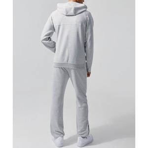 Pantalon de survêtement large en polaire délavée GSM 380 pour homme, coupe droite baggy - Product Image 5