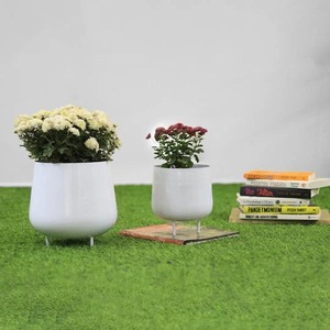 Macetas exclusivas de metal hechas a mano, eleva tu espacio con diseños de moda, macetas colgantes para balcón, sala de estar - Product Image 3