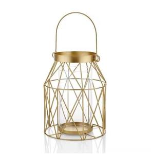 Soporte votivo navideño moderno de acero inoxidable con adornos de filigrana metálica - Product Image 5