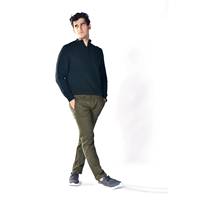 Suéter de Moda Otoño Invierno para Hombre, Estilo Casual Vintage, Lana/Nailon, Cuello Redondo, Transpirable, de Secado Rápido