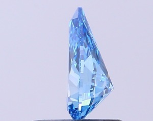 Diamant de laboratoire CVD en forme de poire, couleur bleu vif fantaisie, clarté VVS2, polissage excellent, pierre précieuse de luxe premium en vrac - Product Image 3
