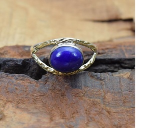 Naturel Bleu Lapis Lazuli 925 Sterling Silver Gemstone Anneau Élégant À La Main Designer Bijoux Cadeau pour les Femmes - Product Image 2