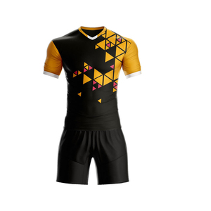 Camiseta de fútbol hecha a medida al por mayor ropa de secado rápido 100% poliéster sublimación ropa de fútbol uniforme de entrenamiento - Product Image 1