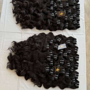 Fournisseurs de Cheveux Vierges Bruts du Cambodge en Gros – Lots de Cheveux Alignés Cuticules Intactes – Extensions de Cheveux Humains Bruts Non Traités du Temple Indien - Product Image 2