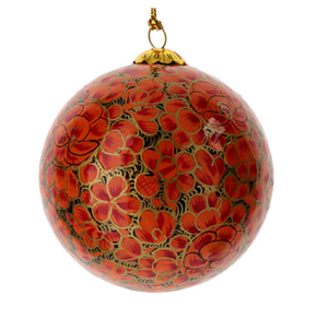 Les boules florales dorées avec base blanche en papier mâché se marient bien dans les bols de fête ou les décors de couronnes disponibles au prix de gros - Product Image 3