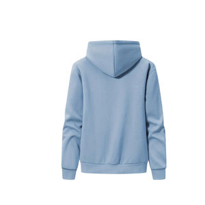 Unisex-Adult Casual Striped <b>Hoodie</b> Sweatshirt Stand Collar Thick Knit Fabric Cotton Pullover Neck Long Sleeve Pocket Loose Fit - Product Image 4