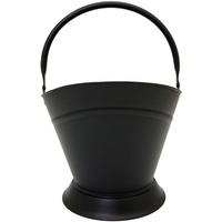 Seau à charbon en fer pour cheminée robuste avec attrait antique et rangement pratique pour les cendres de charbon et les débris de foyer