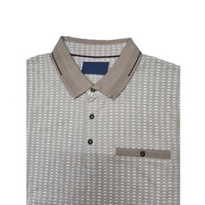 100% coton hommes mode polos sur mesure motif solide teint uni tricoté respirant chemises de golf pour le bureau d'affaires - Product Image 3