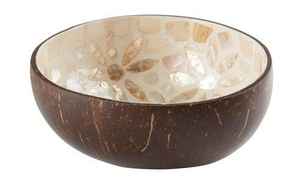 MÈRE DE PERLES INCRUSTATION INCRUSTATION D'OS CASSEROLES MÈRE DE PERLE BOL EN BOIS CONTENANT DE NOURRITURE SERVEUR DE NOURRITURE - Product Image 3