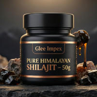 Glee Impex Résine de Shilajit Pure et Naturelle de l'Himalaya de Qualité Alimentaire 99% Fraîche, Extrait de Shilajit Amère pour Adultes, Boîte en Vrac et Approvisionnement Export