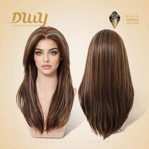 Selah-DWY 22-Inch Hand-Tied Filter Free Parting Wig with Transparent Lace Front 13x6 Color Options - Product Image 4
