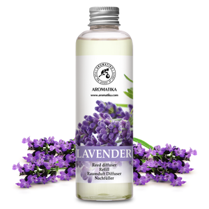 Recharge liquide pour diffuseur d'arômes Aromatika à la lavande naturelle 200 ml, parfum d'ambiance longue durée, huile pour diffuseur à bâtonnets - Product Image 1