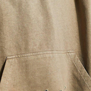 Sudadera con Capucha de Invierno Personalizada con Efecto Desgastado para Hombre, Estampado en Serigrafía, Bordado, 100% Algodón, Felpa, Corte Holgado, Estilo Vintage Informal - Product Image 5