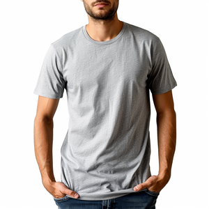 Fabricant OEM en gros sur mesure, fournisseur de t-shirts à col rond 100% coton 180 GSM, service de fabrication en gros sous marque privée - Product Image 2