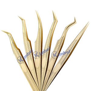 Nouvelle conception de pinces à cils multi-finitions en acier inoxydable, pinces à cils volumineuses avec embout en fibre - Product Image 5