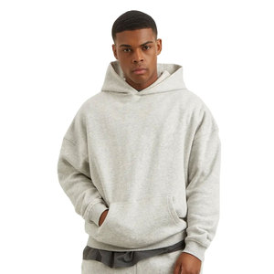 Sudadera gruesa pesada en blanco con hombros caídos para hombre 500 460 400 Gsm logotipo personalizado French Terry Heavyweight Sudadera con capucha de gran tamaño - Product Image 6