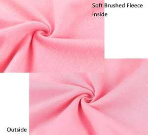 เสื้อฮู้ดผู้หญิงแบบสั่งทำพิเศษ สไตล์ลำลอง ผ้าฟลีซเนื้อนุ่ม สีชมพู ซิปยาวคลุมไหล่ แบบเรียบ - Product Image 4