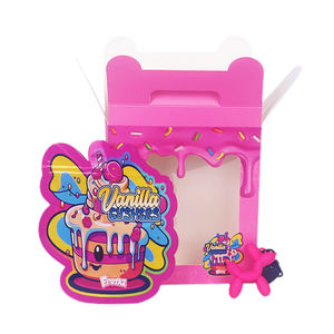 En stock – Sacs Mylar 3,5 g de forme spéciale avec boîte et porte-clés, sacs Mylar anti-odeur à fermeture éclair avec jouets - Product Image 1