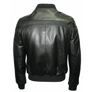 Veste en cuir véritable pour homme, design professionnel, col montant, imperméable, respirante, vente en gros directe d'usine, prix raisonnable - Product Image 4