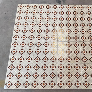 Édition limitée 30x30 cm Ariya Porch Carreaux de sol en céramique anti-dérapant Firebrick Texture solide Design numérique Style moderne Maison - Product Image 3