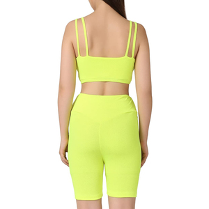 Vente en gros de vêtements taille haute nouvelle tendance décontractée ensemble motard Slim Fit pour femmes/ensemble motard en coton pour femmes - Product Image 3