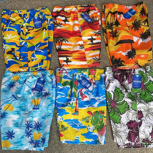New <b>Men's</b> Tropical Leaf Print Board Shorts Quick Dry Drawstring Elastic Waist Casual Swim <b>Trunks</b> Short Length - Product Image 6