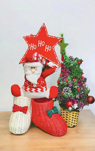 เครื่องประดับหวายคุณภาพสูงของตกแต่งคริสต์มาสแบบชนบทที่มีเสน่ห์เครื่องประดับหวายทอมือในเวียดนาม2025 - Product Image 3