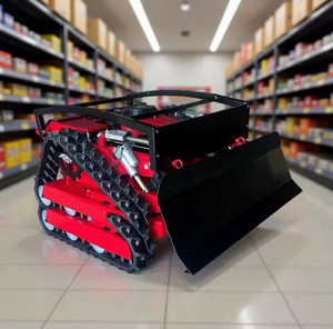 เครื่องตัดหญ้าอุตสาหกรรมแบบขับเคลื่อนด้วยตัวเอง ควบคุมระยะไกล สามารถตัดหญ้าบนพื้นที่ลาดชันได้ 55 องศา ใบมีดขนาด 22 นิ้ว กำลัง 5.5 แรงม้า ถังเก็บหญ้าขนาด 300 ลิตร รับประกัน 2 ปี - Product Image 1