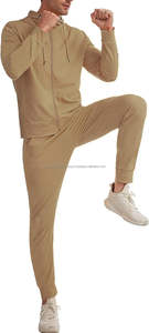 ชุดวอร์มผ้าคอตตอนหนา 500GSM แบบกำหนดเอง เสื้อฮู้ดดี้ผู้ชายพร้อมกางเกงขายาว สีเบอร์กันดีล้วน ชุดลำลองสำหรับฤดูหนาว สไตล์สตรีทแวร์ - Product Image 6