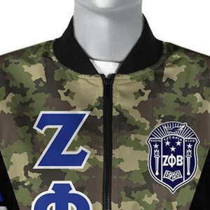 Veste en satin bleu et blanc de qualité supérieure pour femmes de la sororité Zeta Phi Beta 1920, vêtements grecs, broderie du bouclier ZPB, vêtements universitaires - Product Image 5