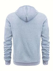 Wholesale Custom 100% Cotton Men's Long Sleeve Hoodie Eco-Friendly Fashion Sweatshirt with Hood for <b>Winter</b> - Product Image 2