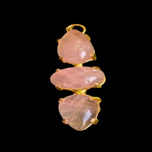 Inde Électrolytique Rose Quartz Pendentif 1 Couleur Amour Guérison Pierre Semi-Précieuse Artisanat 100% Pierre Naturelle Bijoux Faits À La Main Inde - Product Image 2