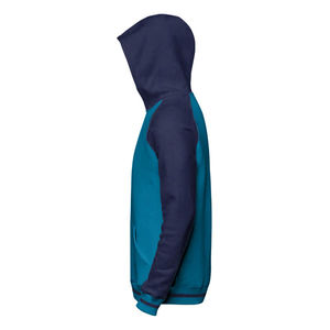 Sweat à capuche décontracté pour hommes 100% coton sweat d'hiver fermeture à glissière brodé motif solide OEM Service lavé traité - Product Image 3