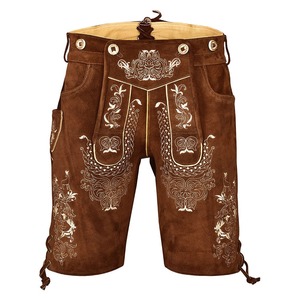 Pantalones de cuero bávaro con diseño de logotipo personalizado para hombre: los últimos pantalones Lederhosen bávaros alemanes, pantalones cortos y pantalones personalizados - Product Image 3