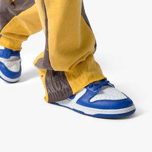 Pantalons en coton évasés pour hommes, streetwear, pantalons à jambes larges, tendance, mode décontractée, bas confortables, tissu doux, pantalons évasés - Product Image 6