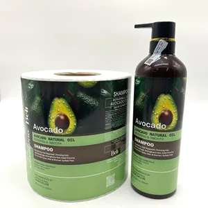 포장 라벨 화장품 화학 물질 스티커 벨 아보카도 샴푸 800ml 베트남에서 양각 ODM/OEM 공장