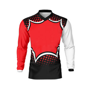 Meilleure vente de haute qualité respirant coupe-vent sublimé à manches longues Motocross Racing Jersey imprimé Techniques en gros - Product Image 3
