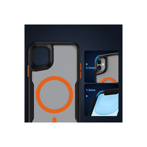 Coque en silicone compatible MagSafe Netzy pour iPhone 11 Plus avec protection airbag et bords colorés - Product Image 3