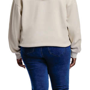 <b>Women's</b> Thickened <b>Sweatshirt</b> with Hood Casual Solid <b>Long</b> Sleeve Tops Loose Fit Pullover <b>for</b> Autumn Winter Sport Style - Product Image 4