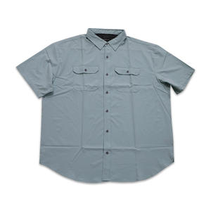 Vente en gros Chemise à manches courtes décontractée de haute qualité à col rabattu pour hommes pour les vacances - Product Image 5