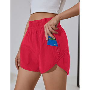 96% Nylon 4% Spandex True Fit pantalones cortos de cintura alta para mujer con bolsillo oculto forro transpirable y diseño transpirable oculto - Product Image 5