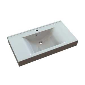 Lavabo contemporain en marbre recomposé de 90 cm, catégorie produits en céramique : Lavabos - Product Image 1
