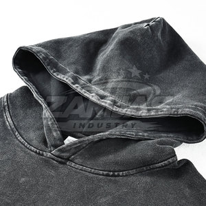Service OEM, faible MOQ, sweats à capuche basiques respirants pour hommes, effet délavé, dernier design, sweats à capuche effet délavé les plus vendus pour la vente en ligne - Product Image 3