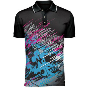 Camiseta Polo de Algodón 100% con Estampado por Sublimación, Estilo Botón, para Hombre, Corte Holgado, Ropa Deportiva de Alta Calidad, Cómoda - Product Image 1