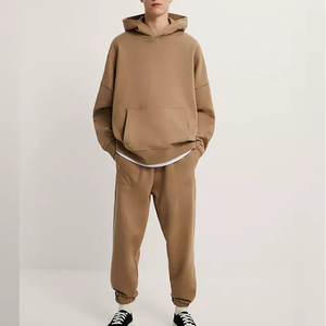 Sudadera con capucha y sudaderas con logotipo estampado personalizado para hombre 100% algodón en blanco grueso de felpa francesa de calidad de lujo de peso pesado de gran tamaño - Product Image 2